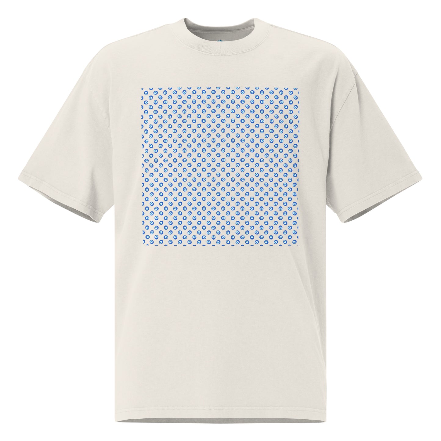 Evil Eye Pattern | Oversized Faded Tee by MalakaStyle®