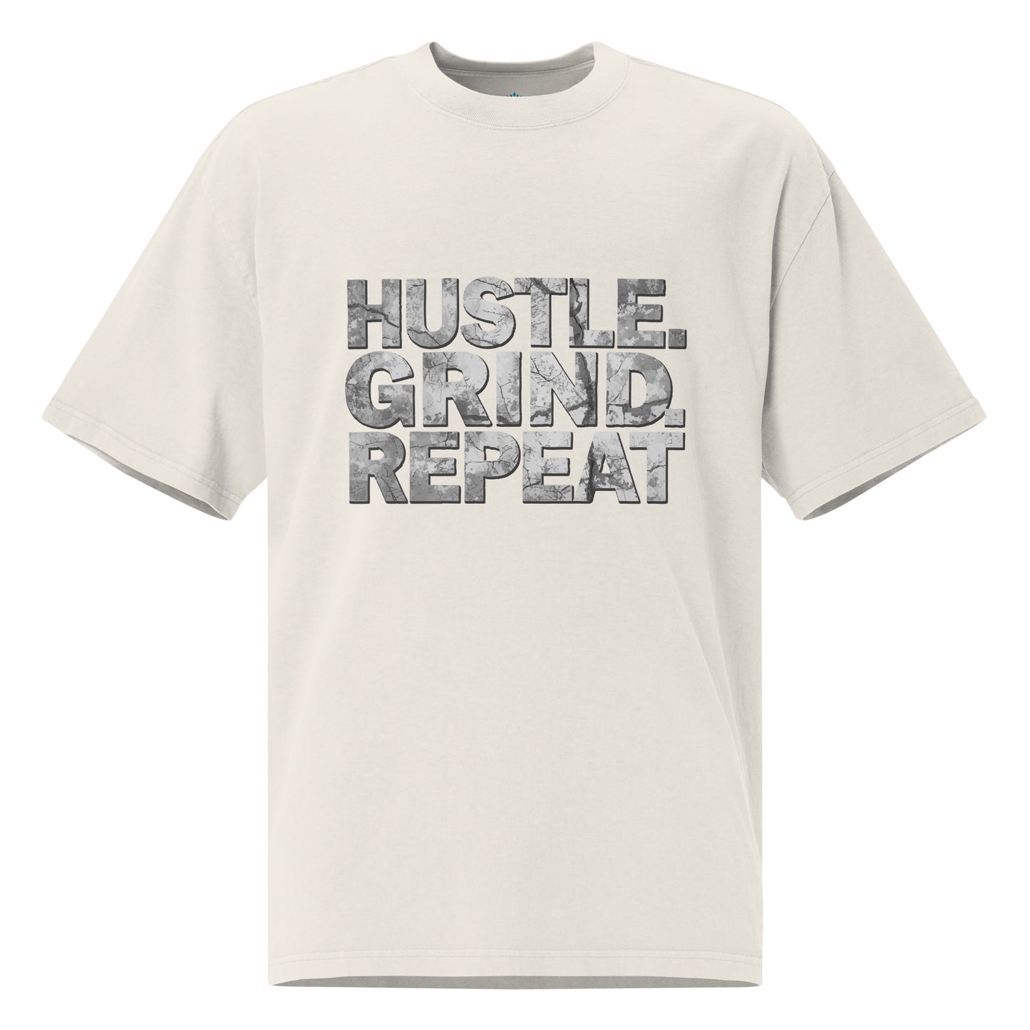 Hustle Grind Repeat | Oversized Faded Tee by MalakaStyle®