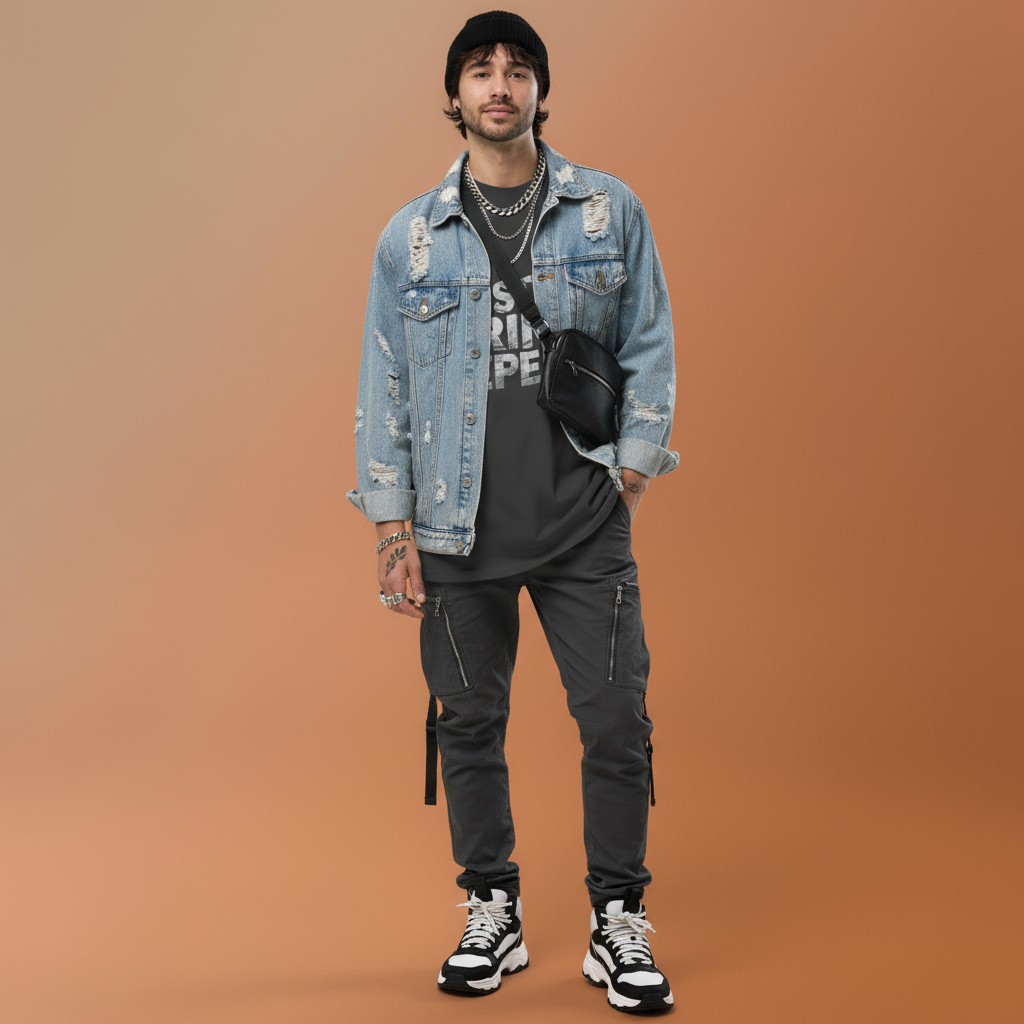 Hustle Grind Repeat | Oversized Faded Tee by MalakaStyle®