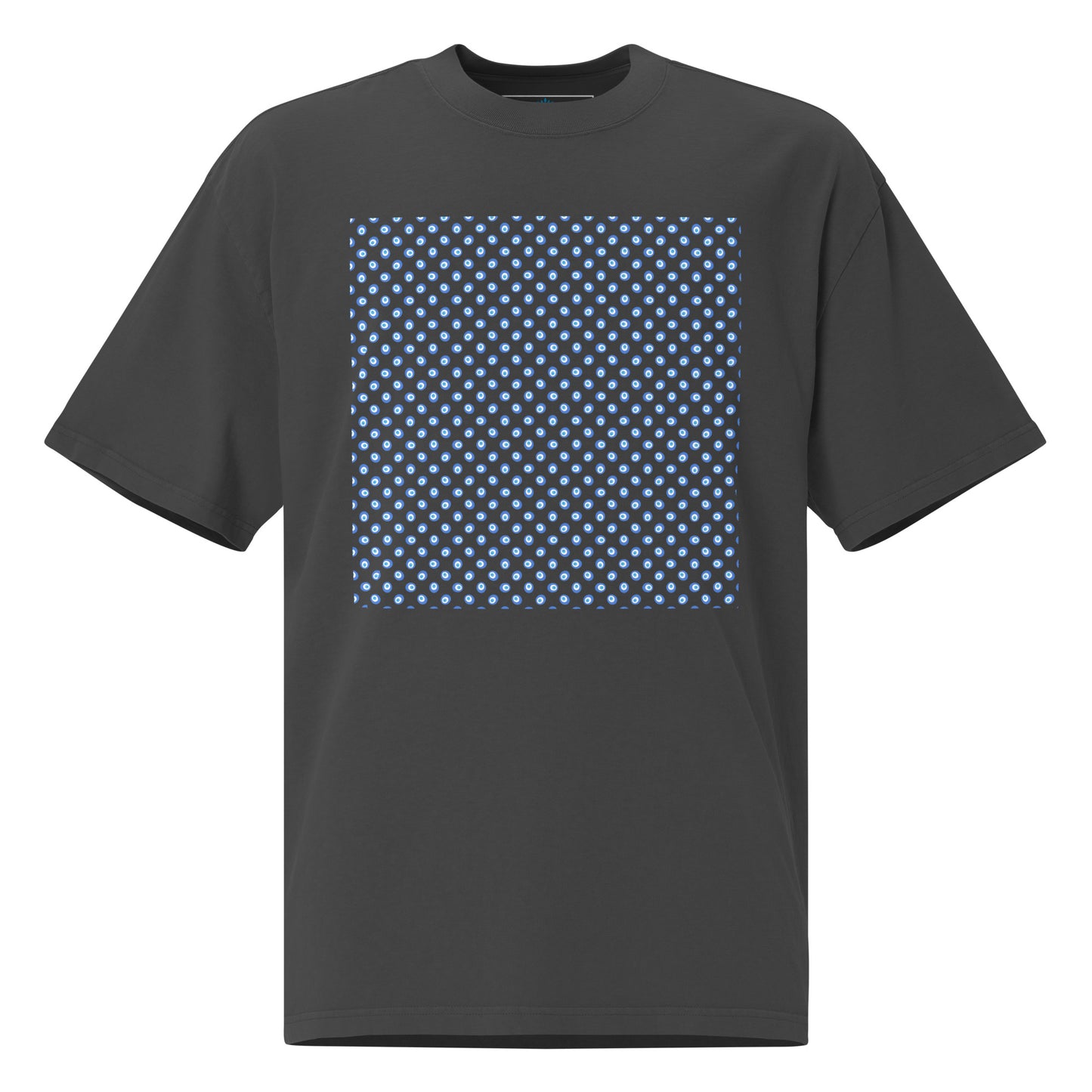 Evil Eye Pattern | Oversized Faded Tee by MalakaStyle®