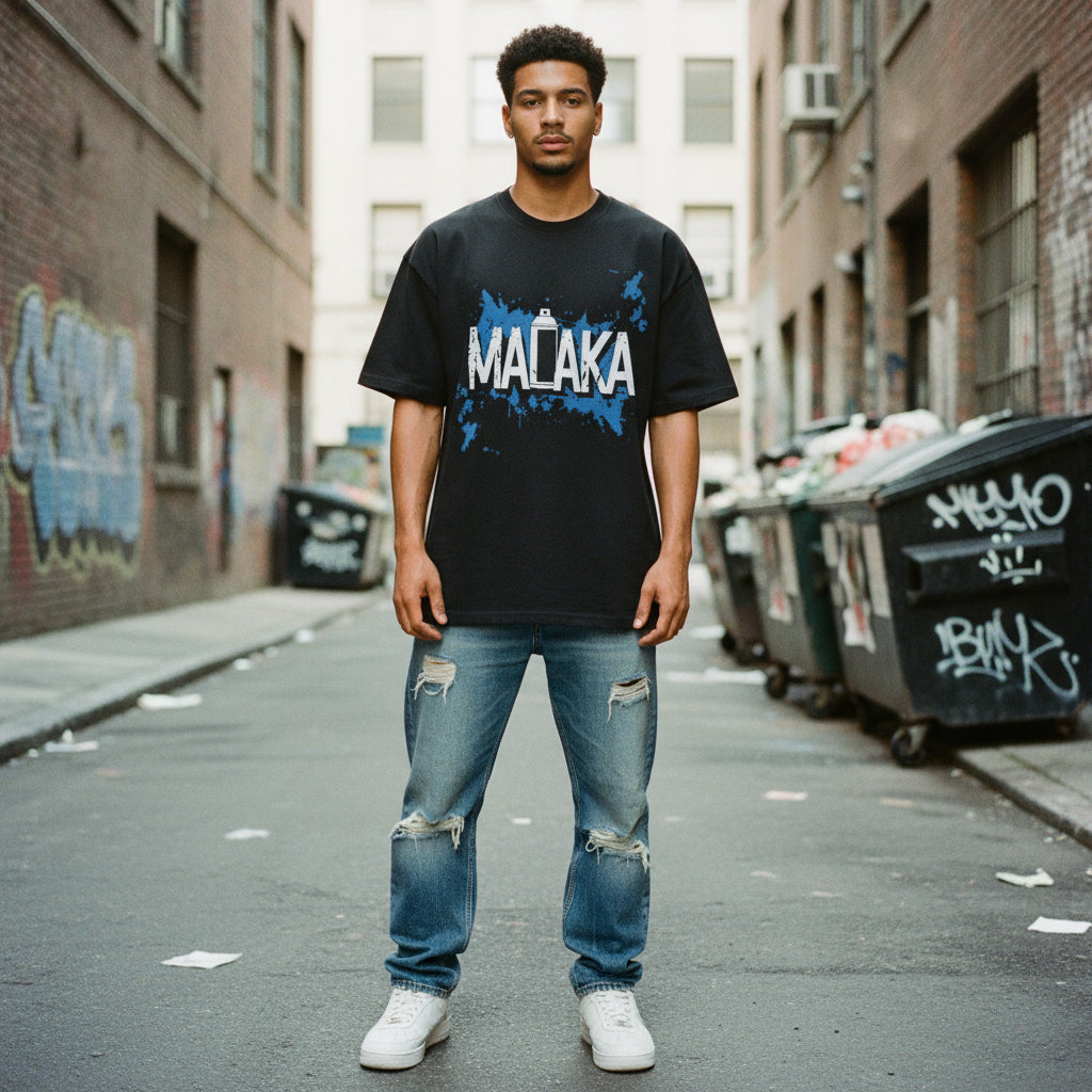 Graffiti Series | Oversized Faded Tee by MalakaStyle®