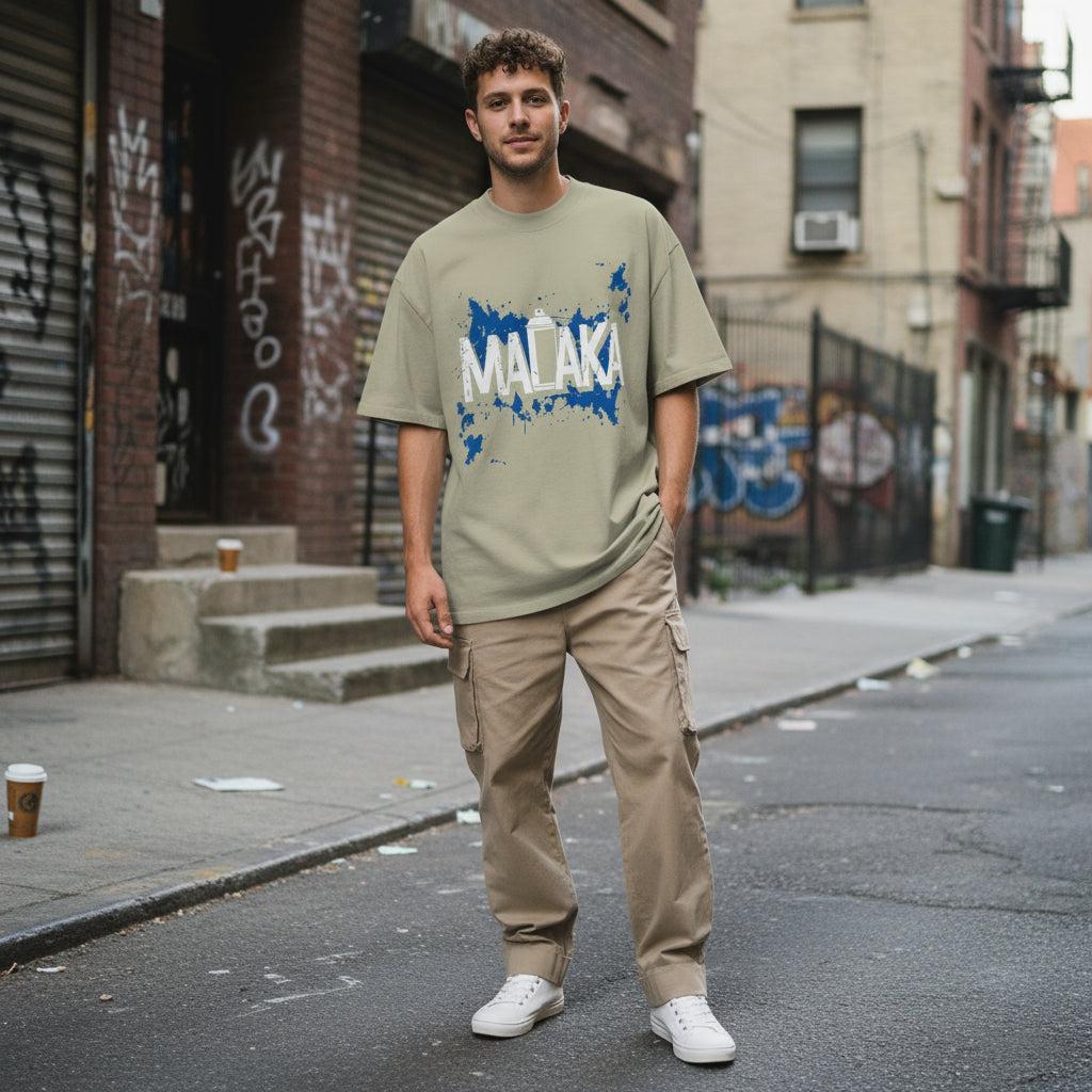 Graffiti Series | Oversized Faded Tee by MalakaStyle®
