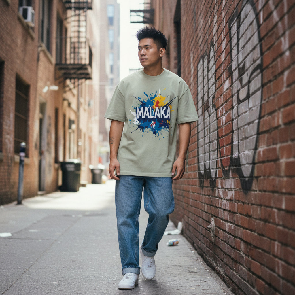 MALAKA: Chromatic Series | Oversized Faded Tee by MalakaStyle®