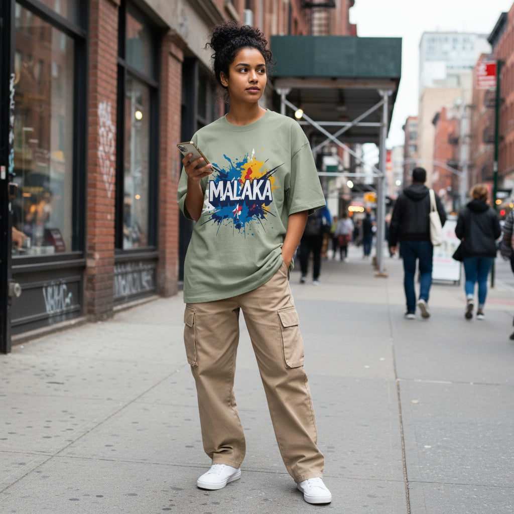 MALAKA: Chromatic Series | Oversized Faded Tee by MalakaStyle®