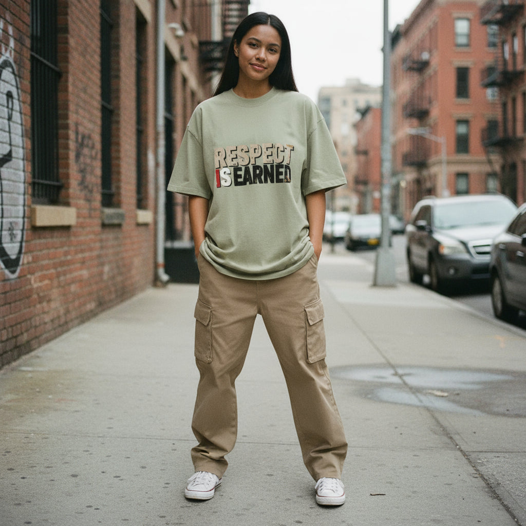 Respect Is Earned | Oversized Faded Tee by MalakaStyle®