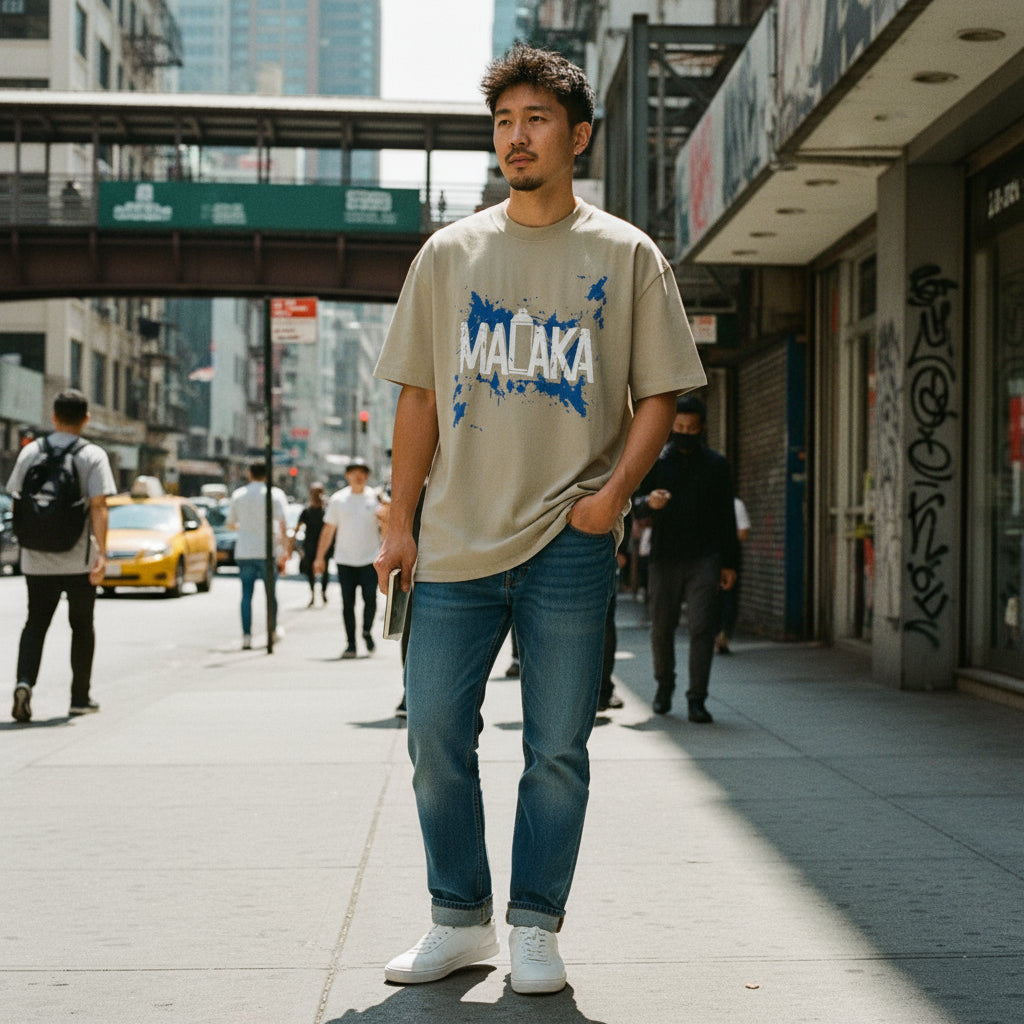 Graffiti Series | Oversized Faded Tee by MalakaStyle®